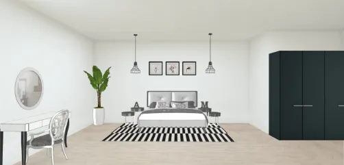 Quarto preto e branco 