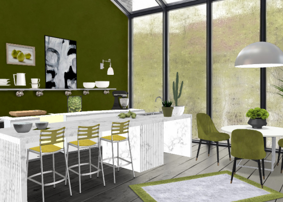 Shades of green Design Rendering