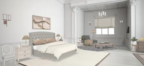 Hotel bedroom 🤍