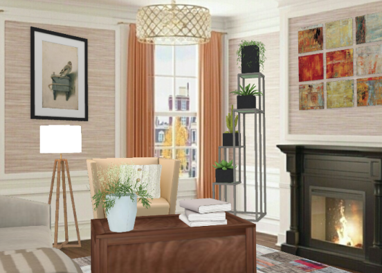 Artistic livingroom  Design Rendering