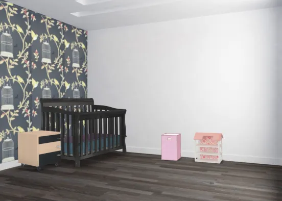 Baby Girls room Design Rendering