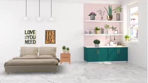 plant lover's bedroom