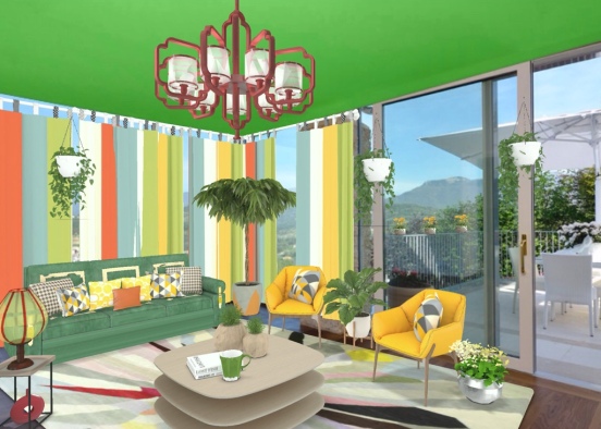 Would you like to take a break from the city rush? buy yourself a house in the mountains. fill it with life and colors. and enjoy !!! Design Rendering