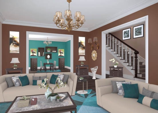 Modern Style.When creating an Art Nouveau interior, one should remember the words of the great Tiffany, who says that this style is subordinate only to the imagination of the artist. Design Rendering