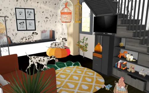 Downstairs TV room...