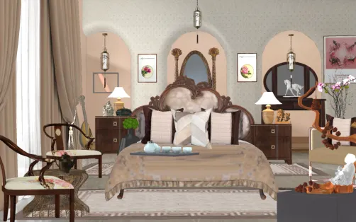 Oriental bedroom