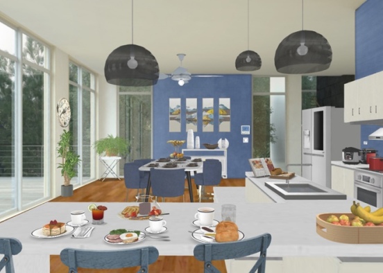 the kitchen 😍 Design Rendering