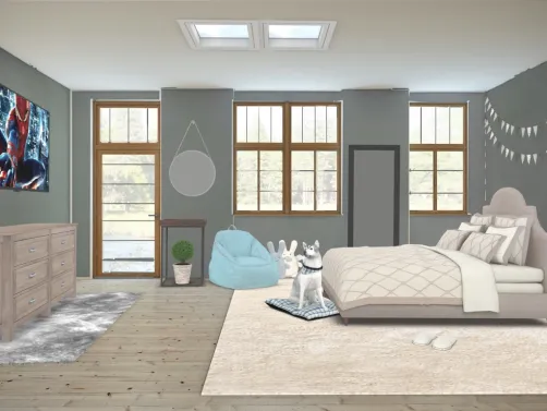 college at Home bedroom 