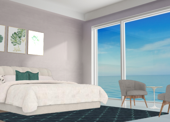 Vacation bedroom Design Rendering