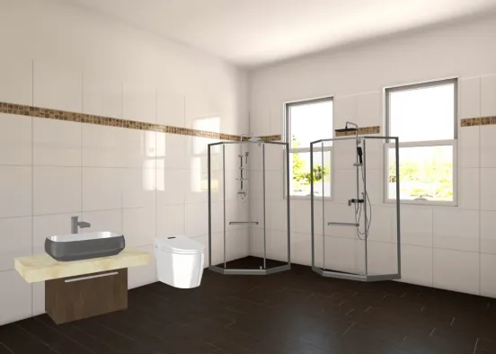 a normal everyday bathroom  Design Rendering