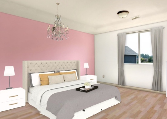 Habitación rosa  Design Rendering
