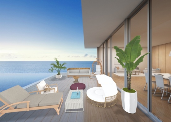 Beach deck Design Rendering