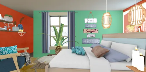 Latin American bedroom 