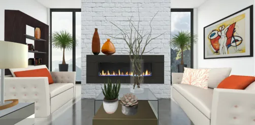 Modern sleek design living room  ⚘