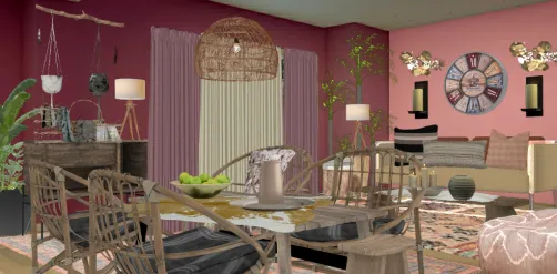 Bohemian  living room 