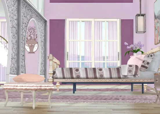 Sakura bedroom  Design Rendering