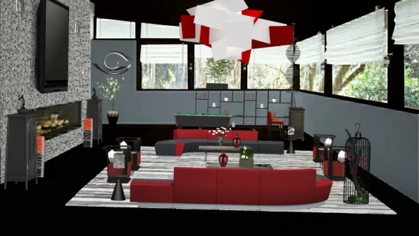 Professional interior design created with Homestyler 3D design software