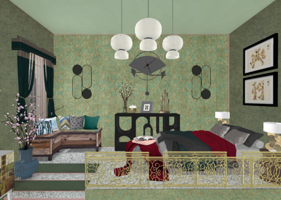 Greeny Room Design Rendering