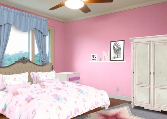 Kid's Bedroom Design Rendering