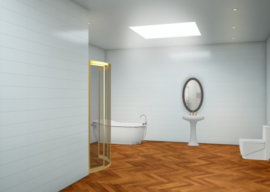O banheiro perfeito! Design Rendering