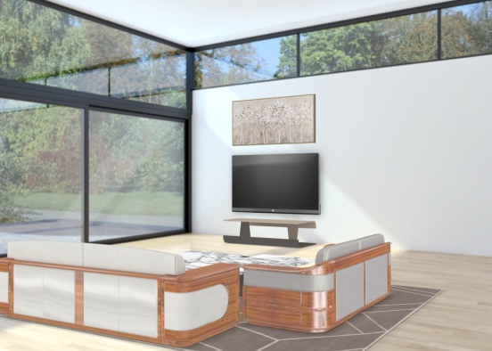 the dream living room Design Rendering