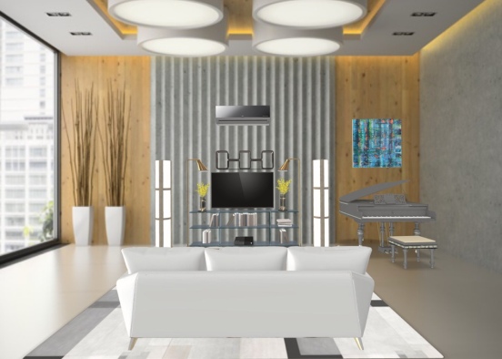 The sofistic living room Design Rendering