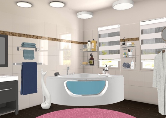 crazy bathroom ☺️ Design Rendering