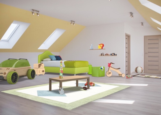 Детская комната для мальчика  Design Rendering