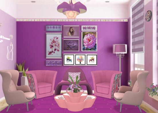 mix purple with pink Design Rendering