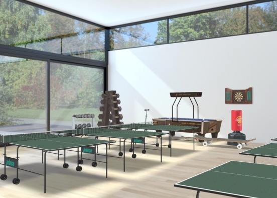 ma salle de tennis de tables  Design Rendering