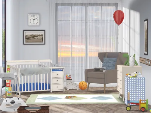 newborn boy’s nursery
