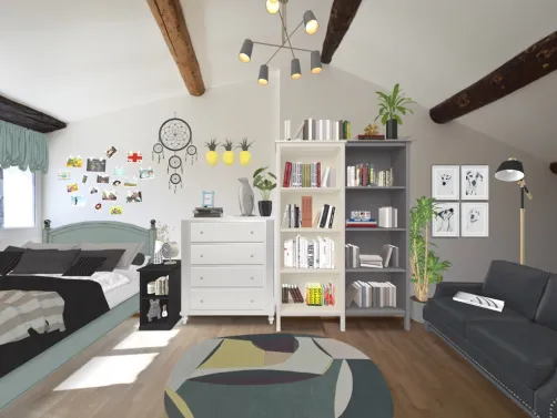 bedroom of a bookworm