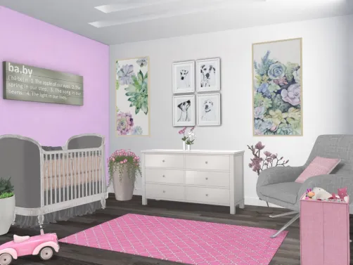 newborn girl’s room
