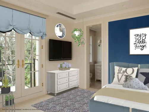 simplistic adult bedroom