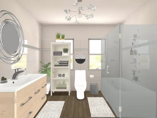 Modern Boho Bathroom