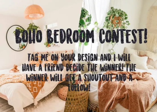 Boho Bedroom Contest!!!!!!!! Design Rendering