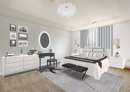 A black and white Parent’s getaway Design Rendering