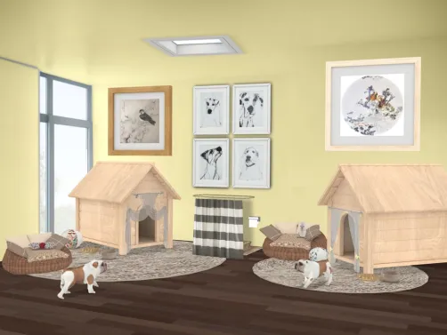 Twin Dog Room 🐶 