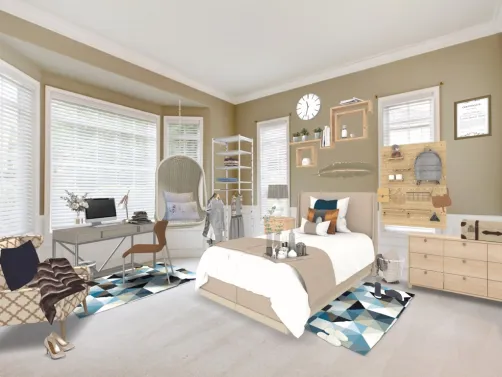 Un dormitorio elegante