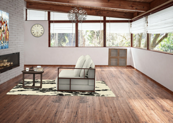 This is a little room just to spend time alone. Time in peace Design Rendering