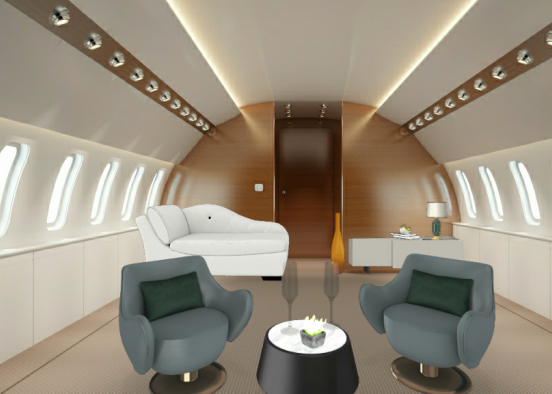Private Jet Design Rendering