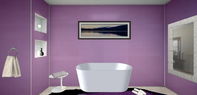 Lilac bathroom