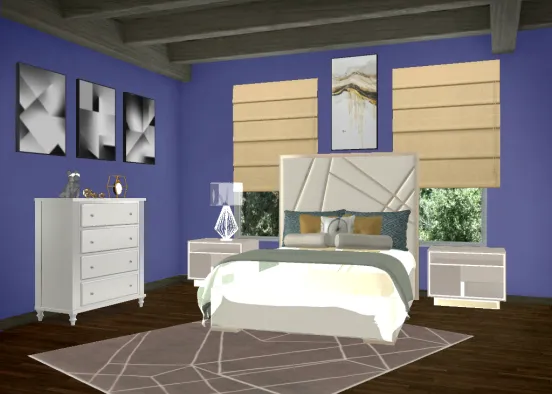 Geometric shapes designed room  Design Rendering