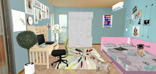 Quarto de menina simples