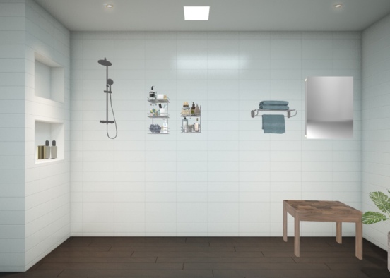 shower to the master bath Design Rendering