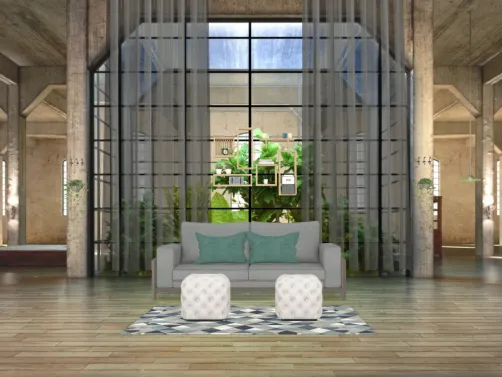 turquoise grey white and green living room!
