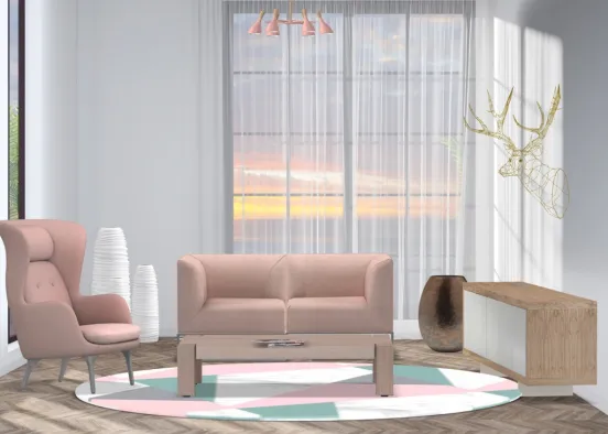simple,chic and pink Design Rendering