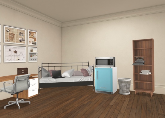 Dorm Room Design Rendering