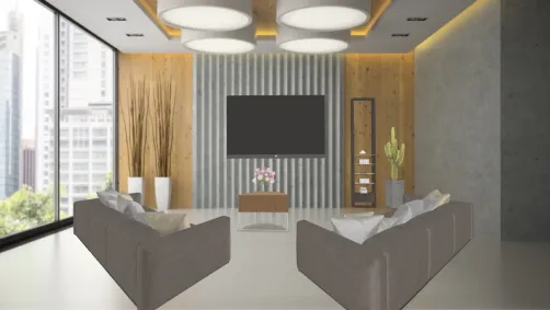 sala de apartamento ampla