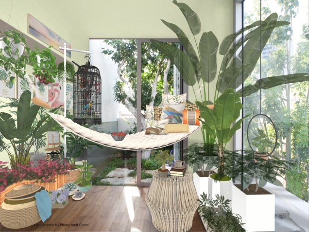 Tropical resting corner